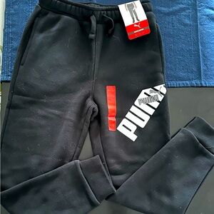 PUMA Kids Black Jogger Pants